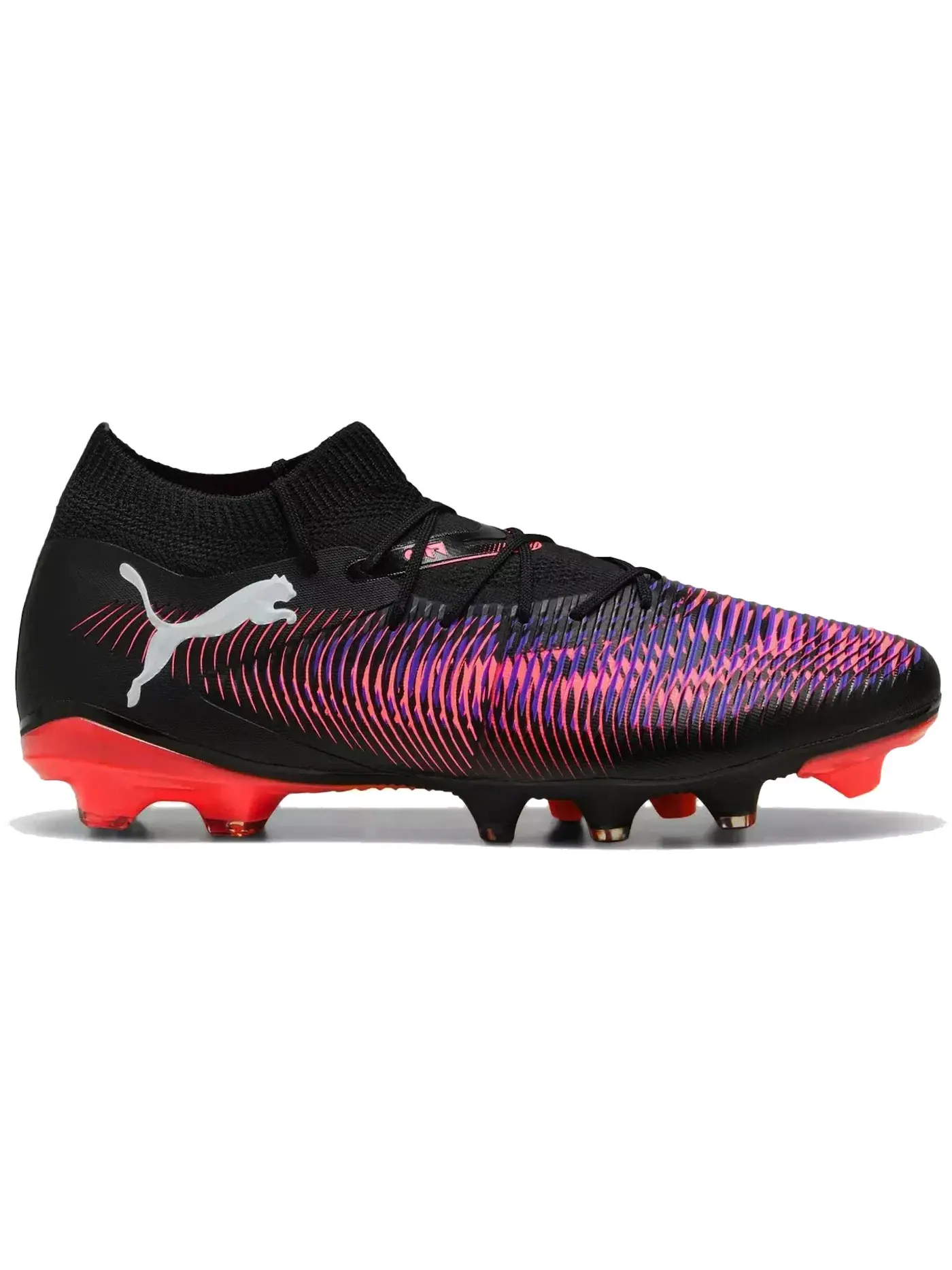 Женские бутсы с принтом Puma Future Ultimate 8 FG — изображение 1 из 1, черный/белый/красный