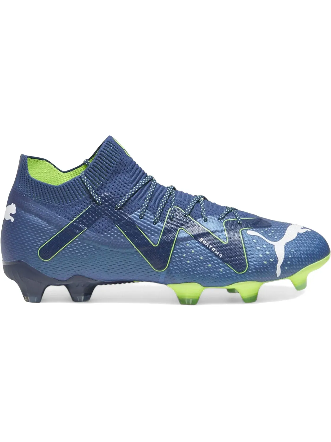 Мужские бутсы с высоким верхом Puma Future Ultimate FG/AG Gear Up Pack — изображение 1 из 1, синий/белый/зеленый