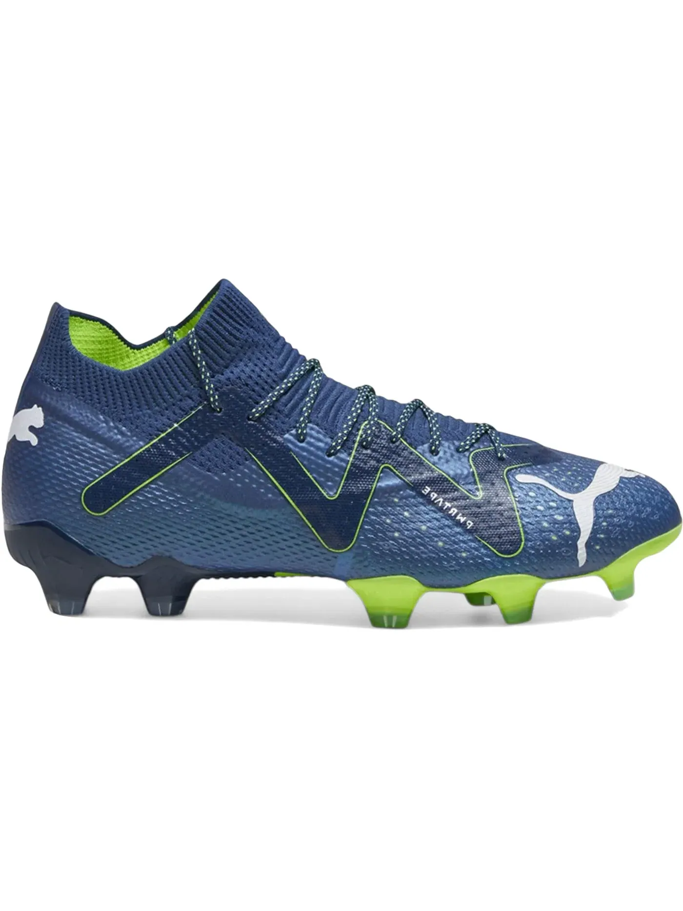 Женские бутсы Puma Future Ultimate FG/AG — изображение 1 из 1, синий/белый/зеленый