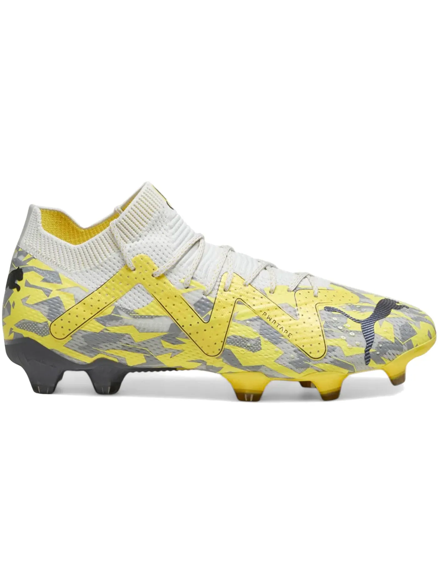 Мужские бутсы с технологией FG/AG Puma Future Ultimate Voltage Pack — изображение 1 из 1, серый//желтый