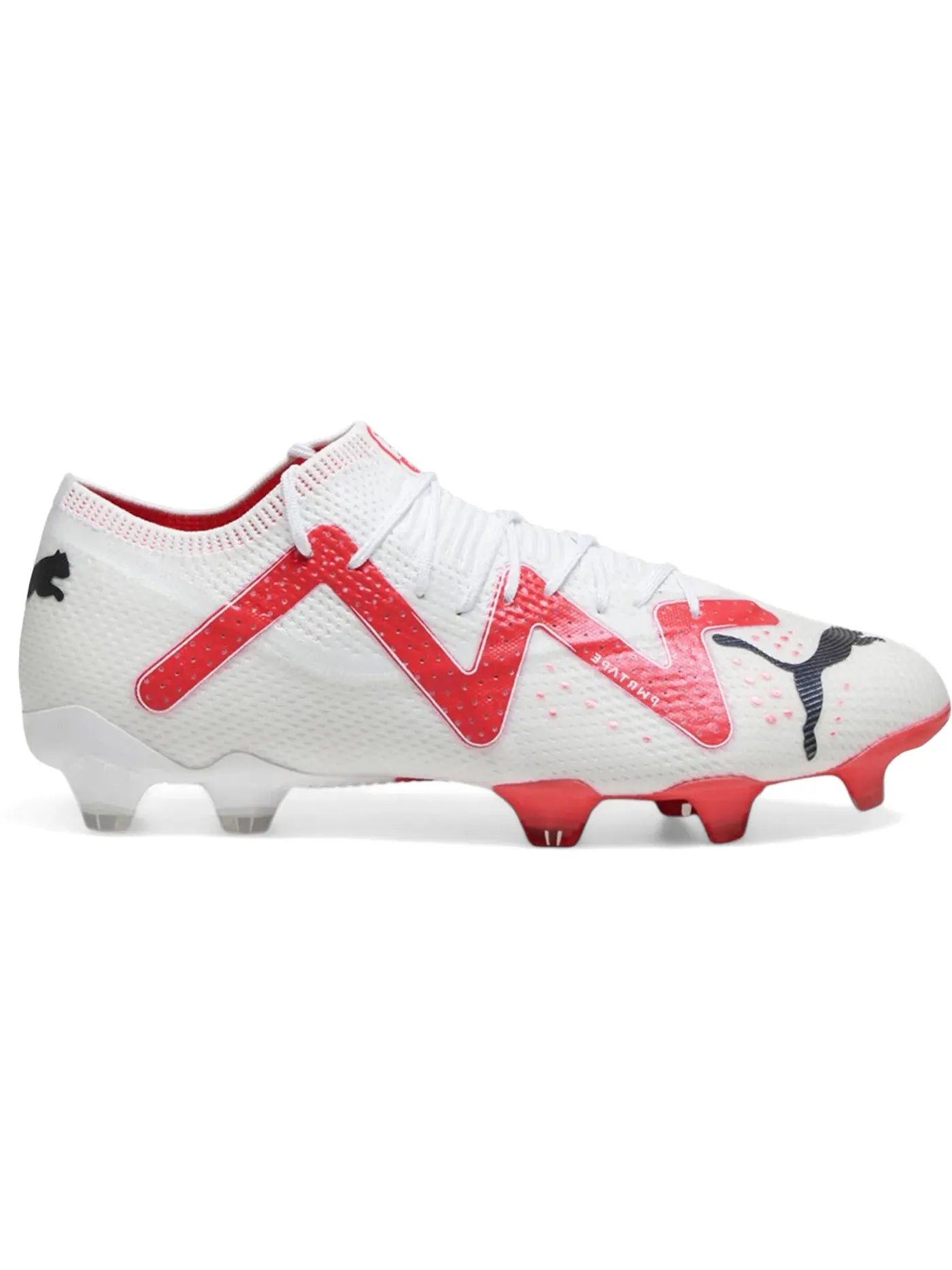 Мужские бутсы с низким верхом Puma Future Ultimate Low FG/AG Puma Puma White/Puma Black/Fire Orchid — изображение 1 из 1