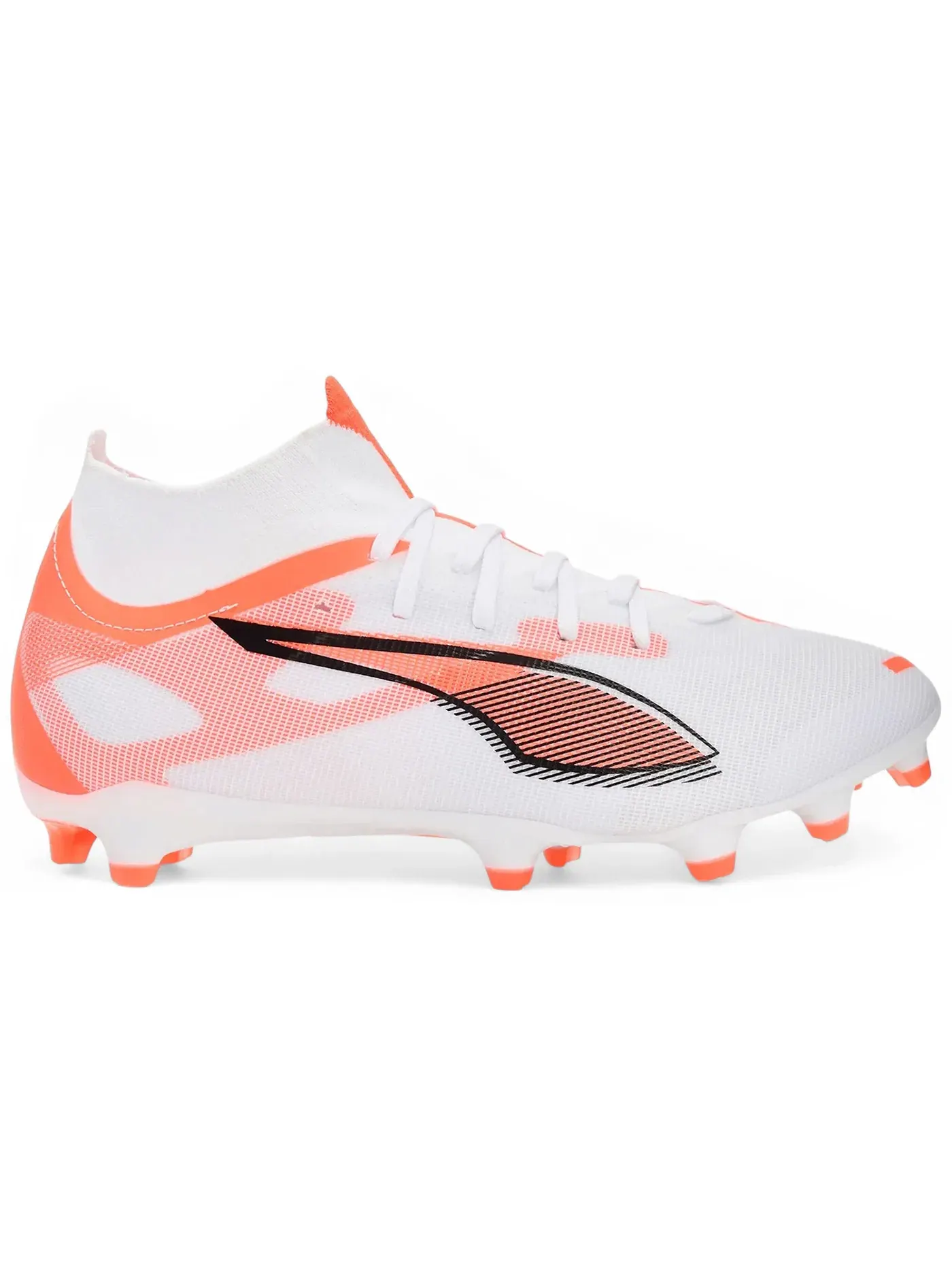 Мужские бутсы с длинным рукавом Puma Ultra 5 Match+ FG/AG Puma Puma White/Puma Black/Glowing Red — изображение 1 из 1