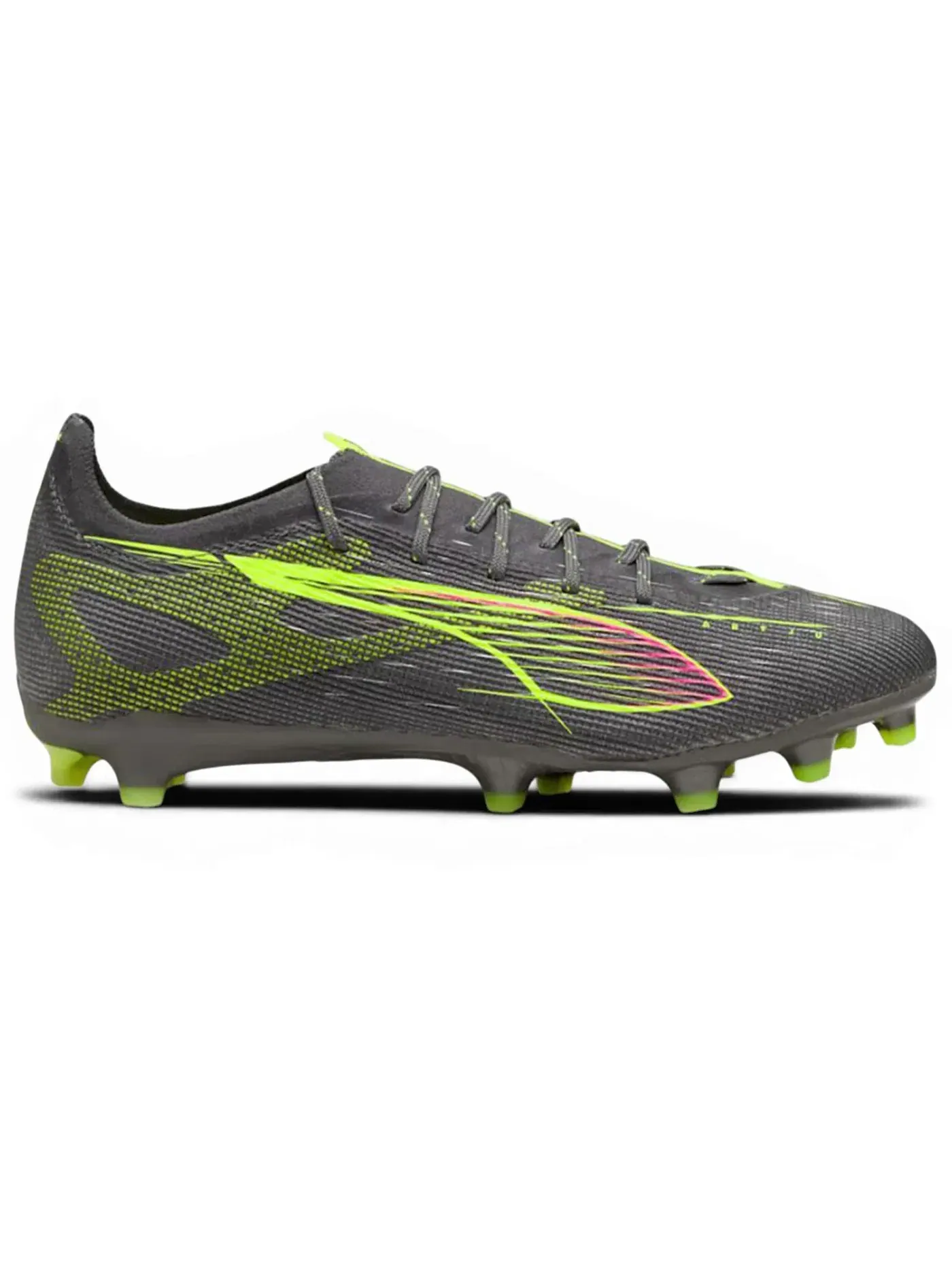 Мужские бутсы с клюшкой для шипов Puma Ultra 5 Pro FG/AG Puma — изображение 1 из 1, серебристый желтый