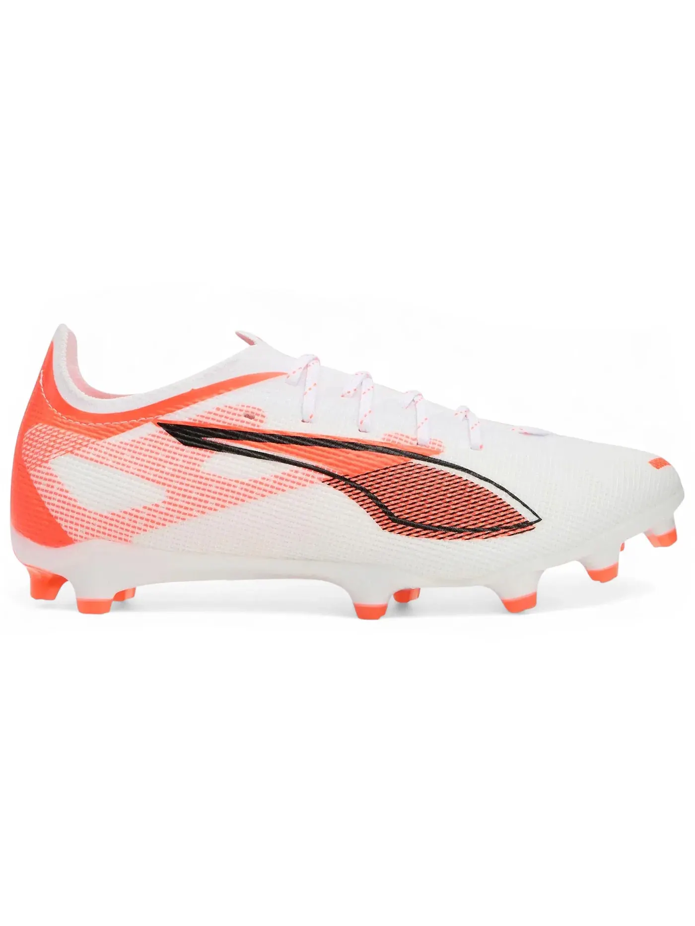 Мужские бутсы с шипами Puma Ultra 5 Pro FG/AG Puma White/Puma Black/Glowing Red — изображение 1 из 1