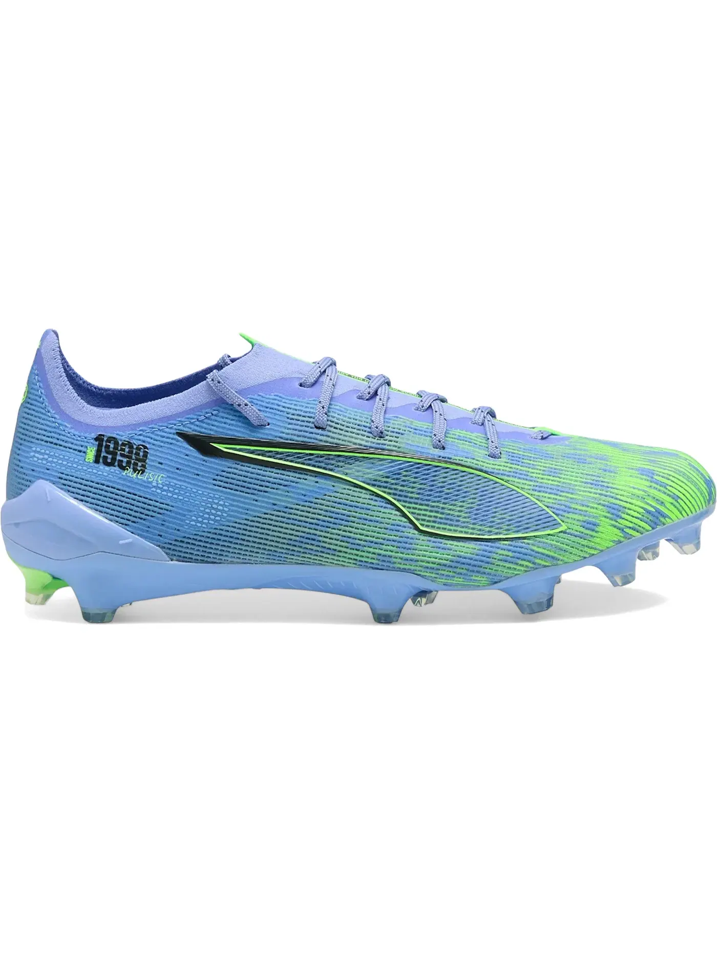 Мужские бутсы с шипами Puma Ultra 5 Ultimate FG — изображение 1 из 1, зеленый/фиолетовый