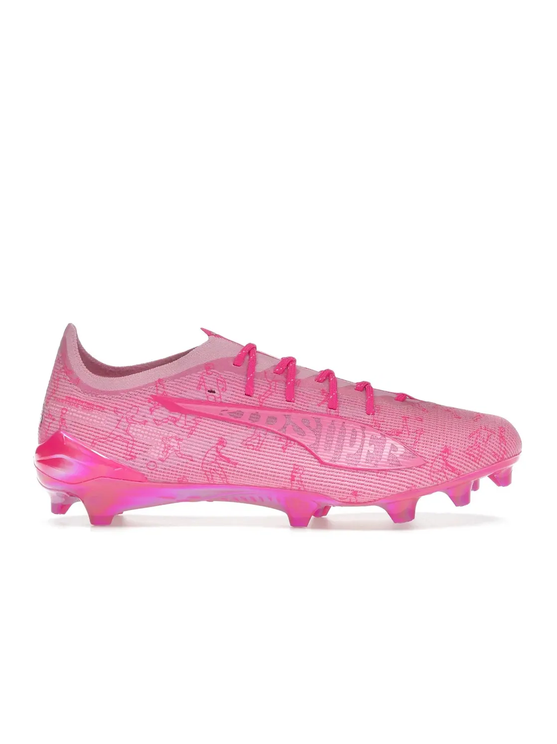 Мужские бутсы с длинным рукавом Puma Ultra 5 Ultimate FG Puma — изображение 1 из 4, розовый/розовый