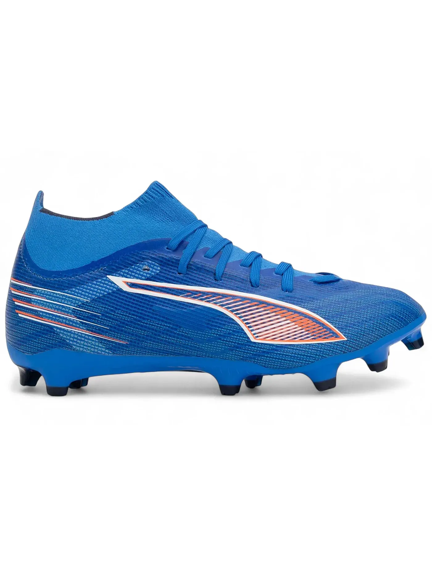 Мужские бутсы с шипами Puma Ultra 6 Match+ FG/AG — изображение 1 из 1, синий/белый/черный