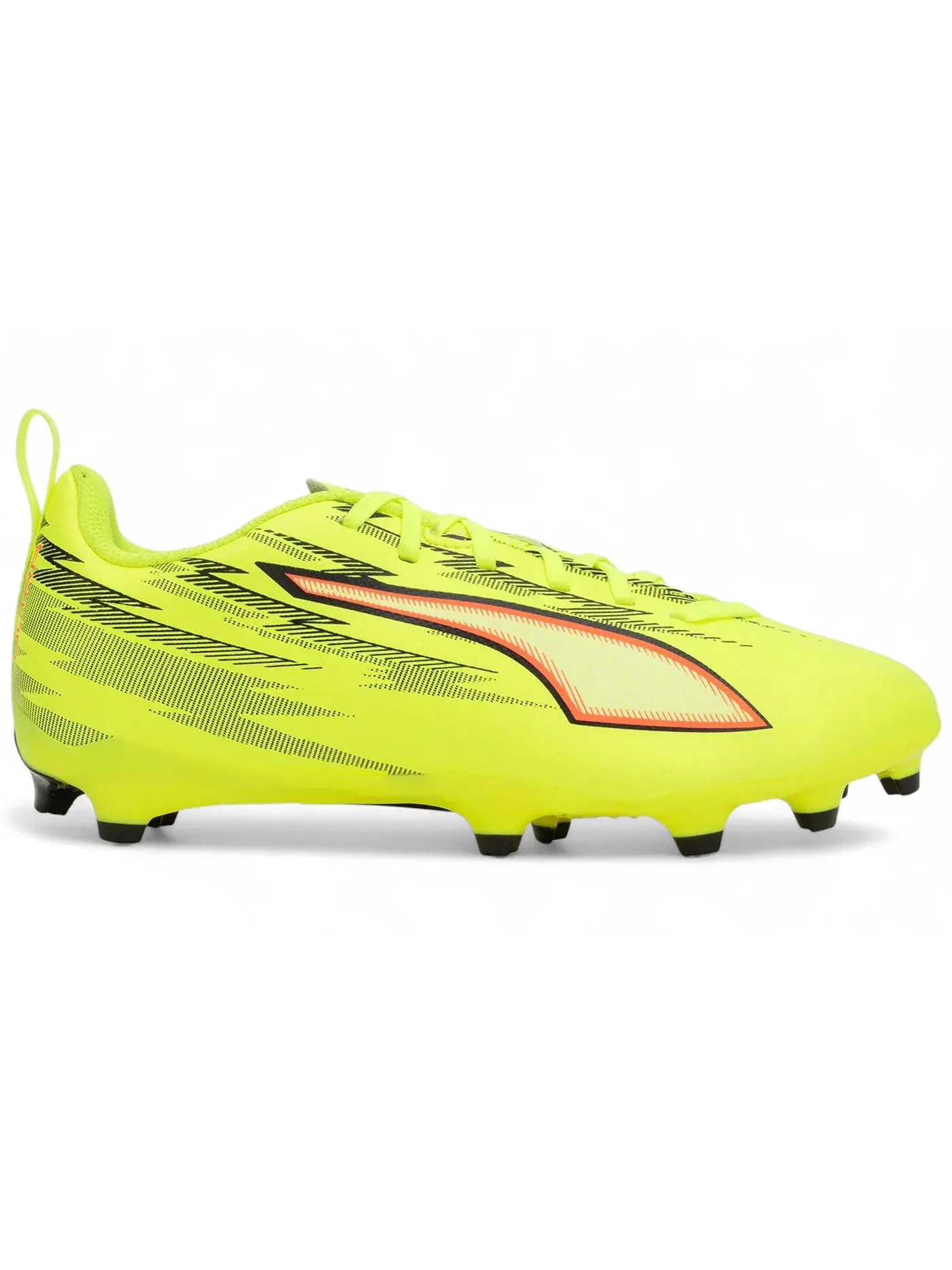Детские бутсы с шипами Puma Ultra 6 Play FG/AG Jr Puma — изображение 1 из 1, желтый/черный/красный
