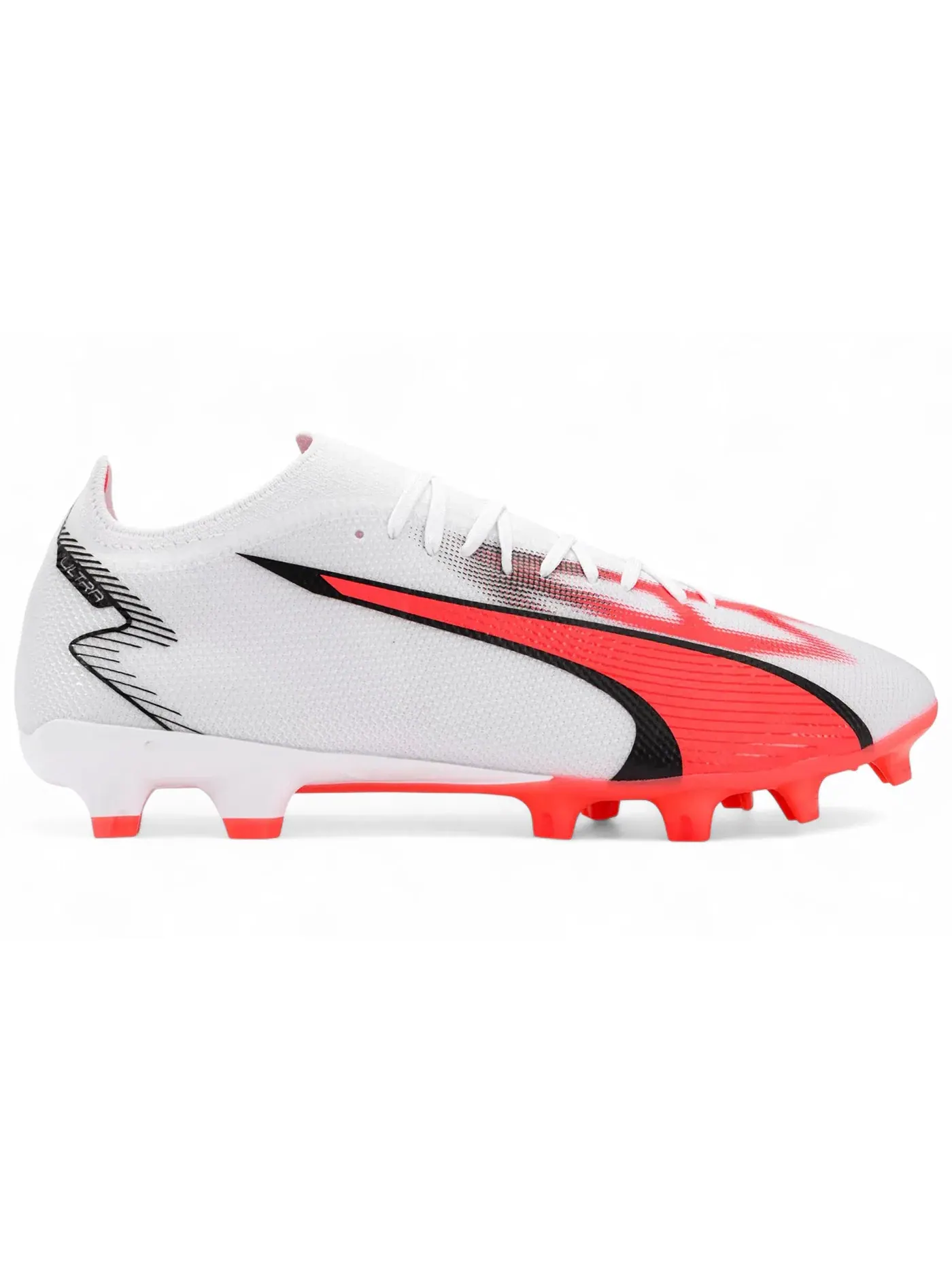 Мужские бутсы с длинным рукавом Puma Ultra Match FG/AG Puma Puma White/Puma Black/Fire Orchid — изображение 1 из 1