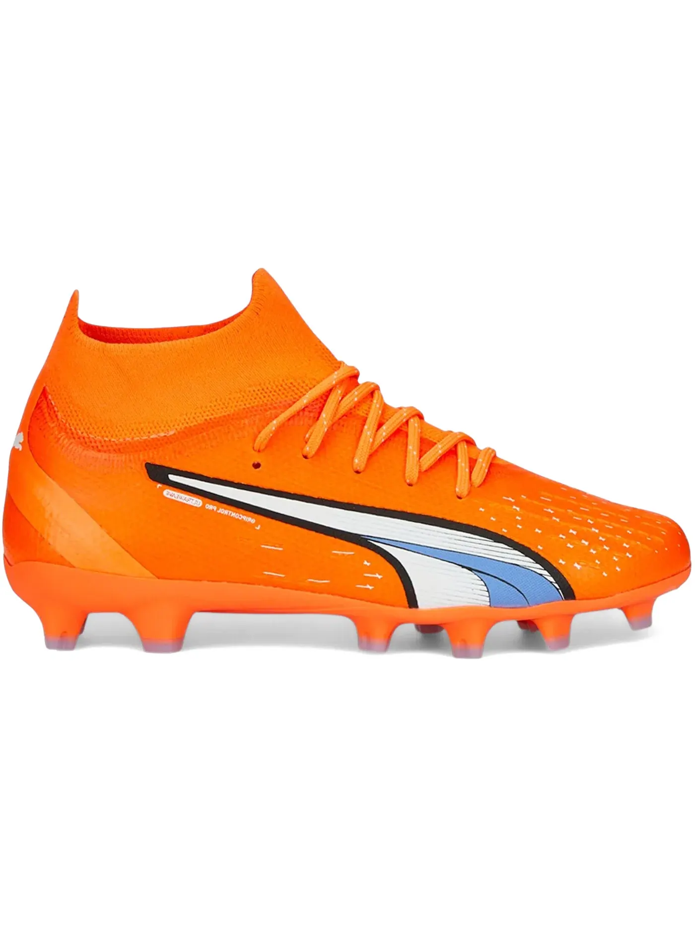 Детские бутсы с шипами Puma Ultra Pro FG/AG Supercharge Pack Puma — изображение 1 из 1, оранжевый/белый/синий
