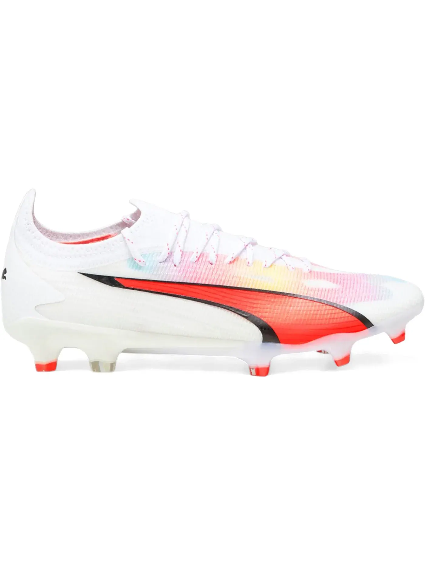 Женские бутсы с шипами Puma Ultra Ultimate FG/AG Puma White/Puma Black/Fire Orchid — изображение 1 из 1