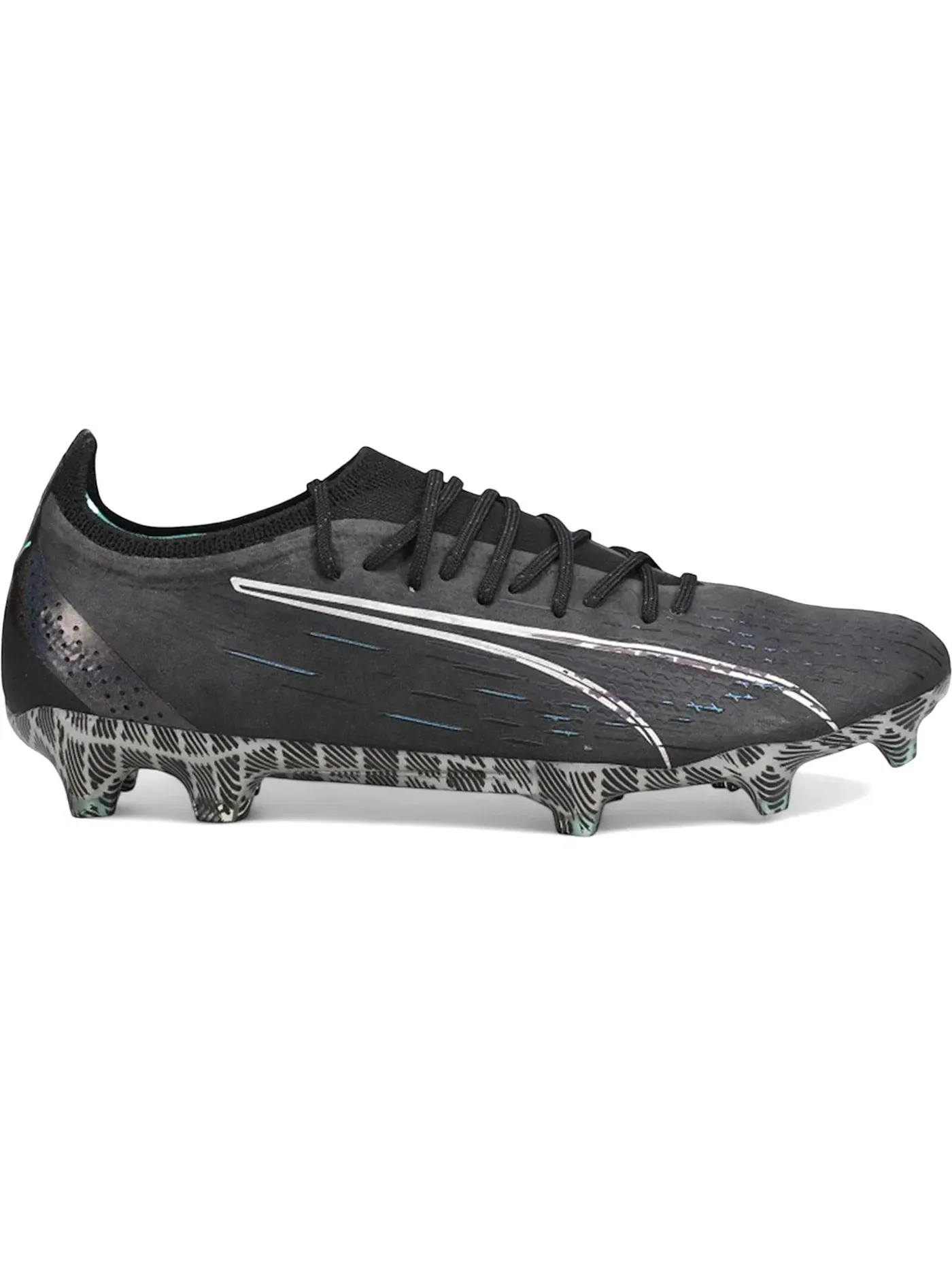 Мужские бутсы с длинным рукавом Puma Ultra Ultimate FG/AG Puma Puma Black/Puma White/Elektro Aqua — изображение 1 из 1