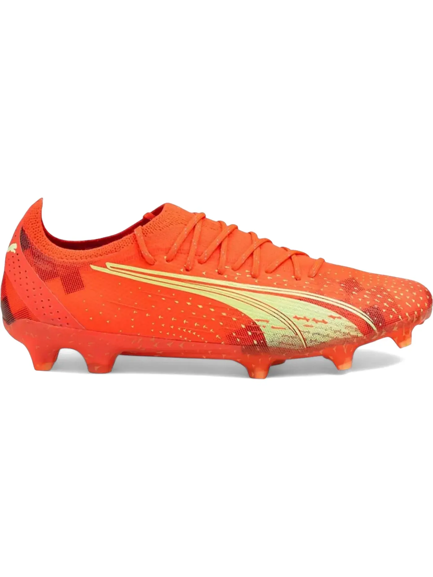 Мужские бутсы с длинным рукавом Puma Ultra Ultimate FG/AG Fearless Pack Puma — изображение 1 из 1, светлый/черный