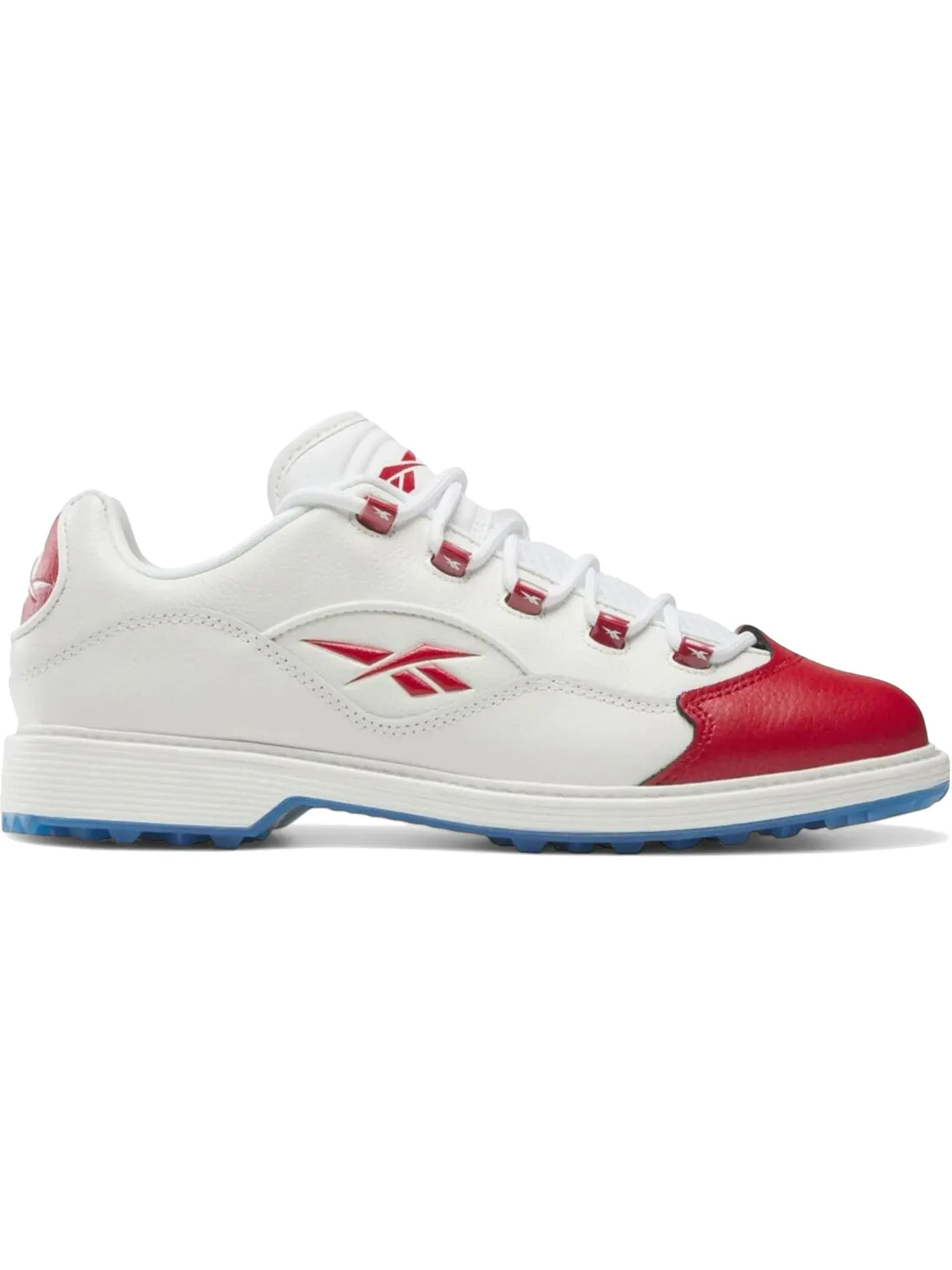 Бутсы мужские Reebok Question Low Golf, с красным носком — изображение 1 из 1, белый/красный