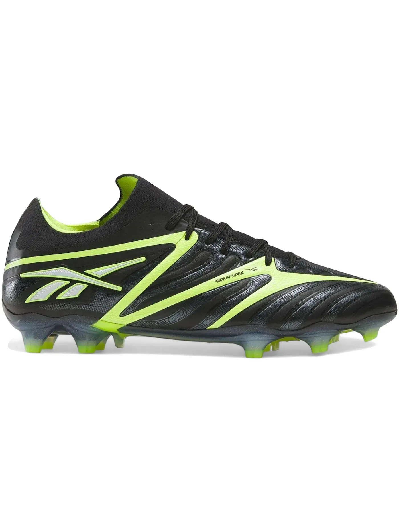 Бутсы мужские Reebok Sidewinder 26 Elite FG, для натурального газона — изображение 1 из 1, черный//серый