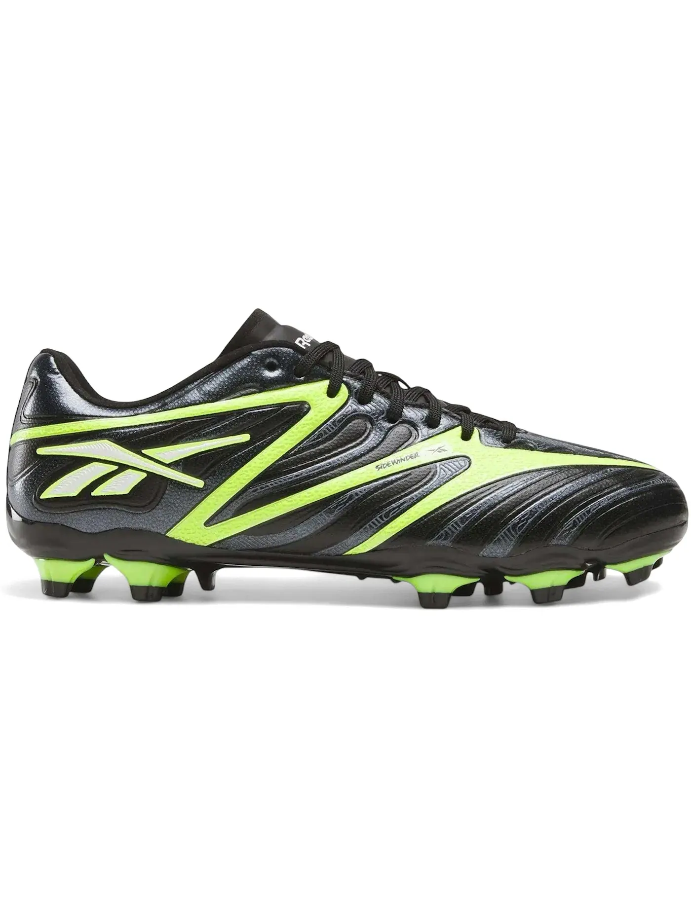 Детские бутсы Reebok Sidewinder 26 League FG, для натурального газона — изображение 1 из 1, черный//серый