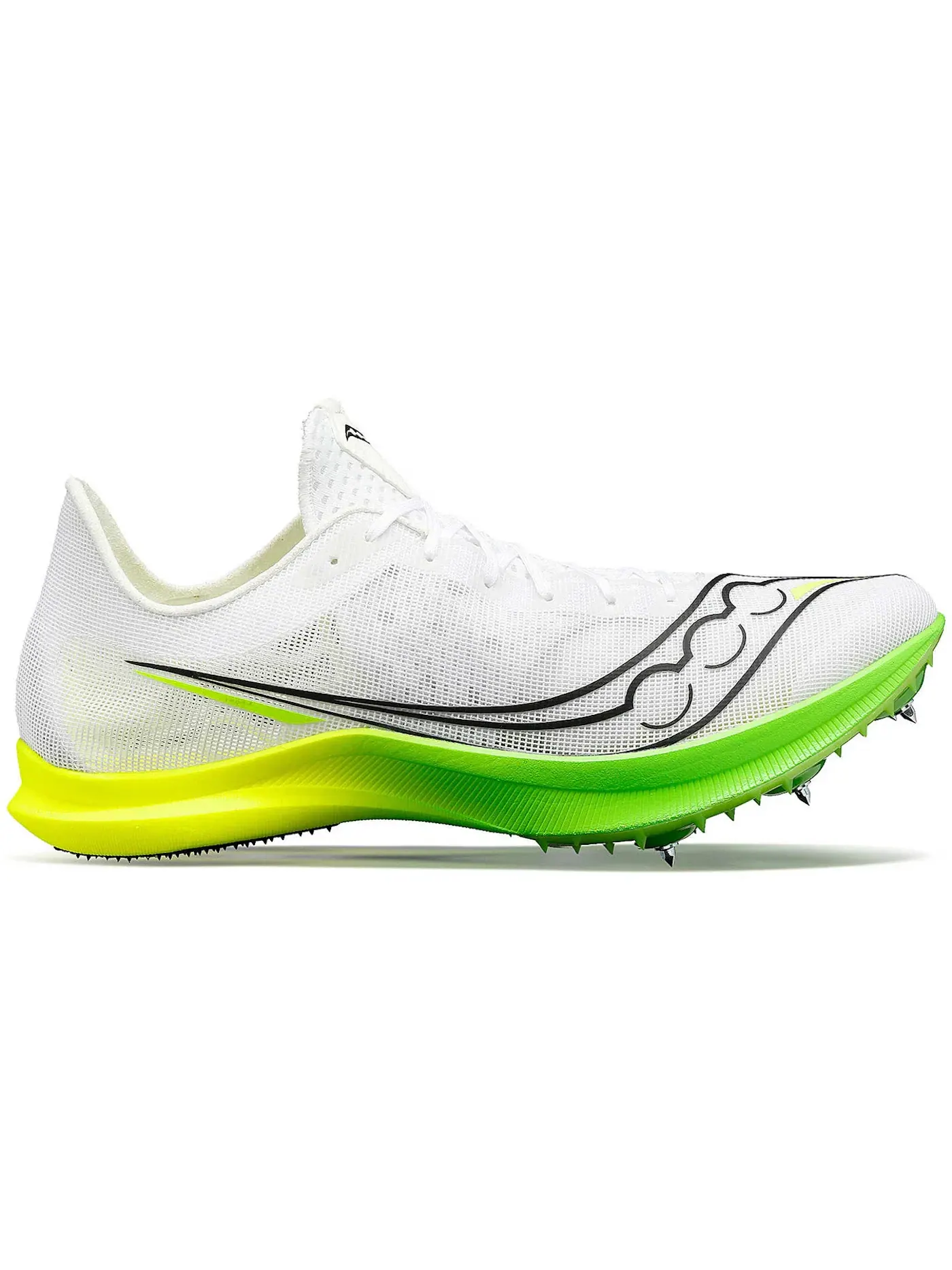 Женские шиповки с принтом Saucony Endorphin Cheetah — изображение 1 из 1, белый