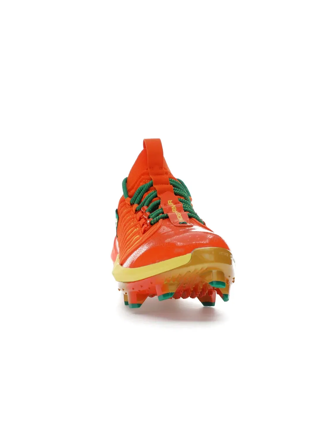 Мужские бутсы с длинным рукавом Under Armour Harper 9 Pro TPU — изображение 2 из 4, оранжевый/зеленый