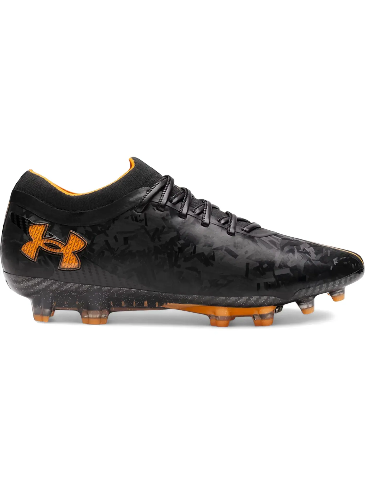 Мужские бутсы с высоким верхом Magnetico Elite 5 FG SE Under Armour — изображение 1 из 1, черный/оранжевый