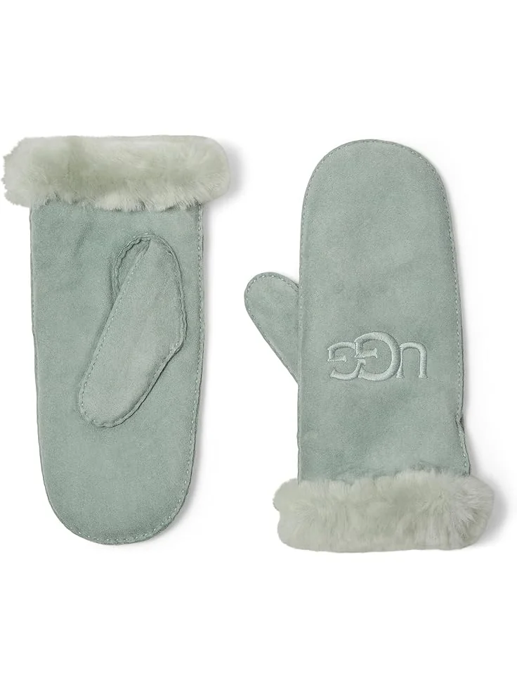 Женские перчатки UGG Sheepskin Embroider Mitten — изображение 1 из 1, серый