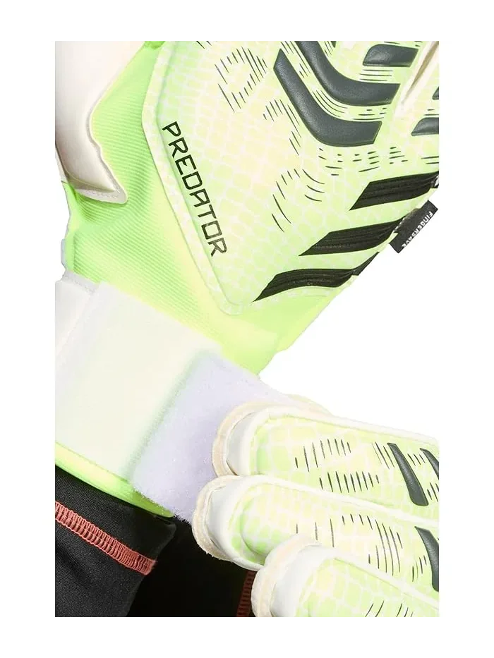 Вратарские перчатки Predator Match Fingersave Adidas — изображение 2 из 2, белый/черный