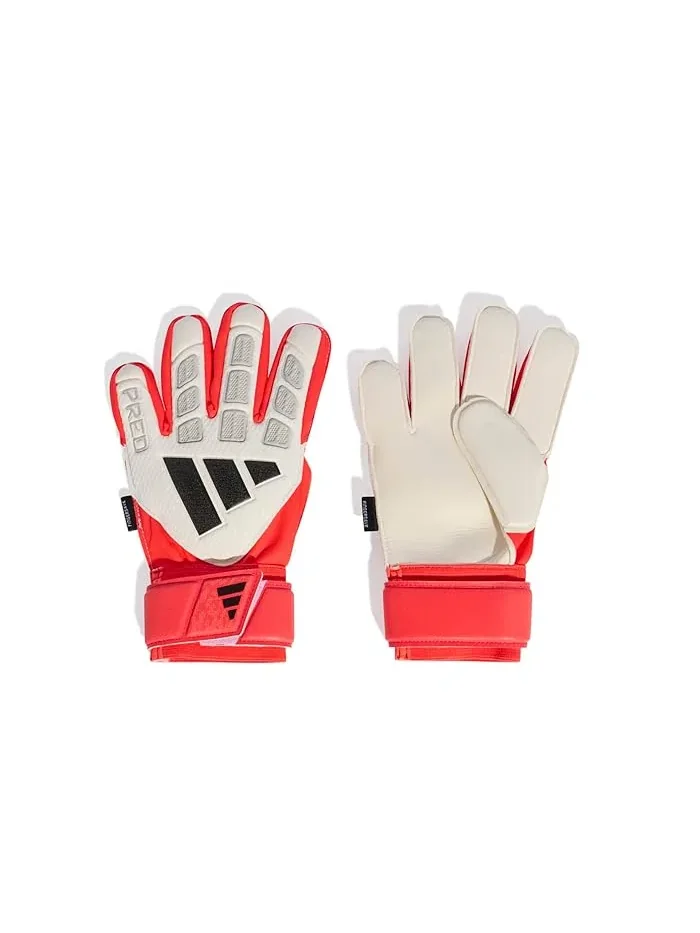 Вратарские перчатки Predator Match Fingersave Adidas — изображение 1 из 2, белый/красный/черный