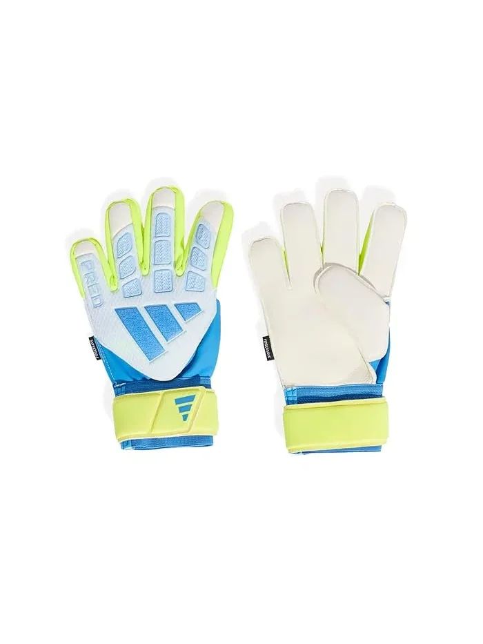 Вратарские перчатки Predator Match Fingersave Adidas — изображение 1 из 2, синий/желтый