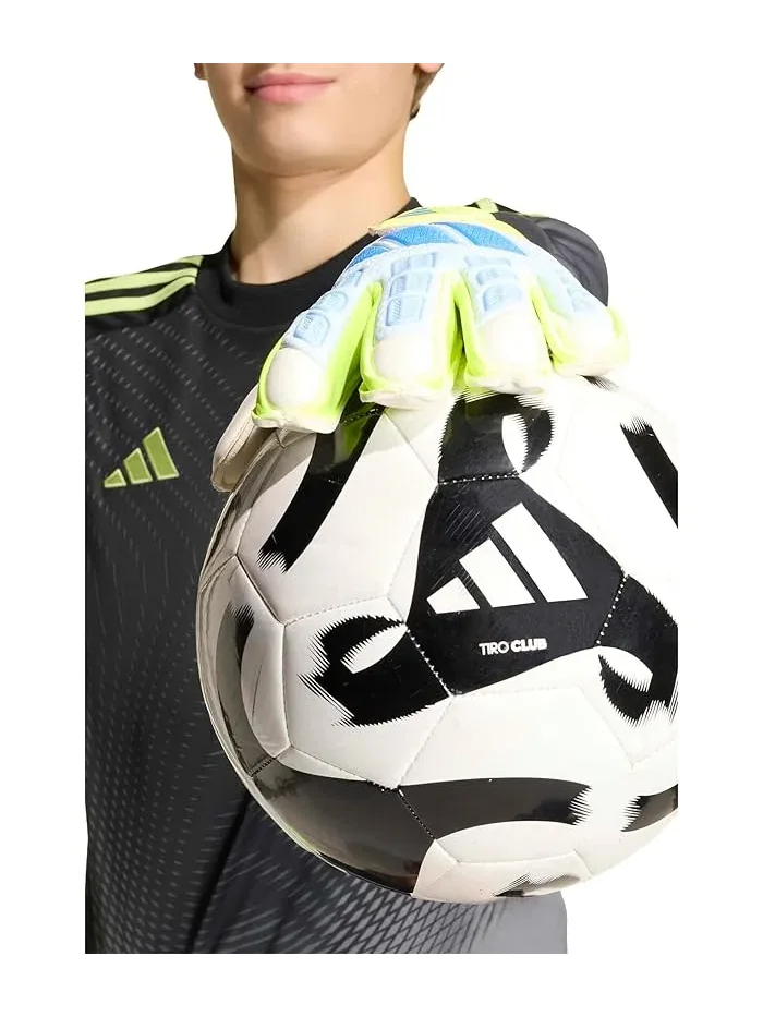 Вратарские перчатки Predator Match Fingersave Adidas — изображение 2 из 2, синий/желтый