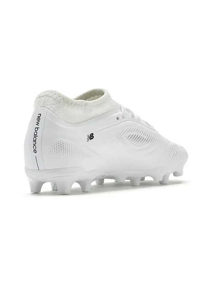 Бутсы футбольные Tekela Team Low FG V5 New Balance Kids — изображение 3 из 4, белый/черный/серебристый