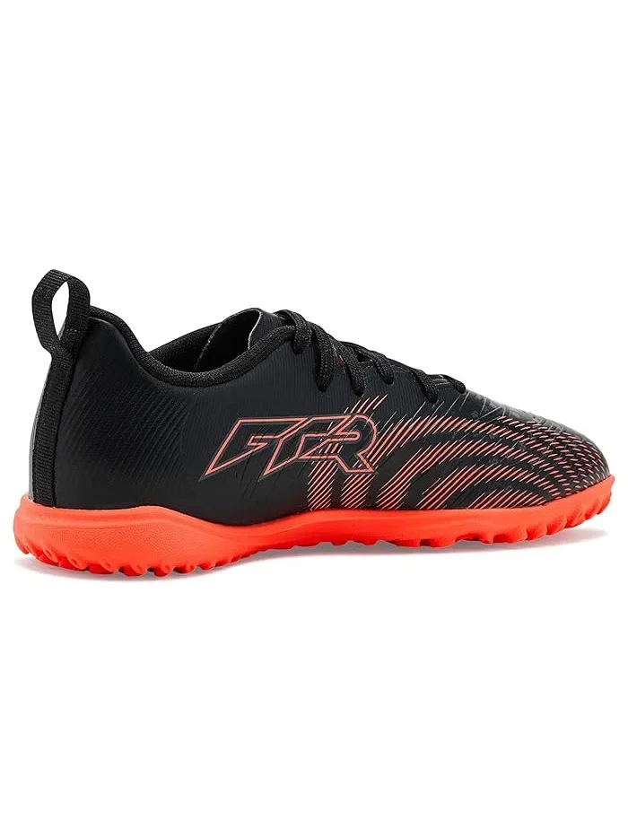Кроссовки футбольные Future Play Turf Training PUMA Kids — изображение 3 из 4, черный/красный/серый