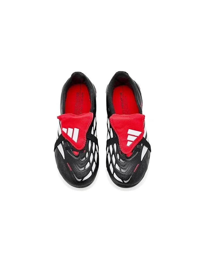 Бутсы футбольные Predator League Fold-Over Tongue Adidas Kids — изображение 2 из 4, черный/белый/красный