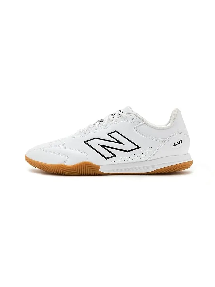 Бутсы футбольные 442 Team In V3 New Balance — изображение 4 из 4, белый/черный