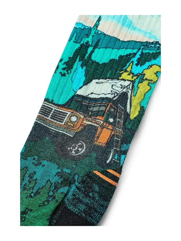 Носки треккинговые Smartwool Hike Targeted Cushion Trail Trekker Print — 2