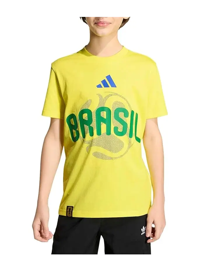 Футболка с принтом Бразилии FIFA World Cup 26 Adidas Kids — 1