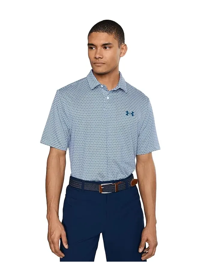 Гольф-поло с принтом Matchplay Under Armour Golf — белый