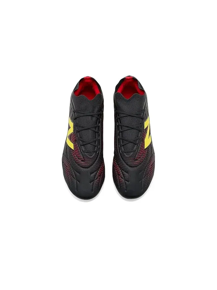 Футбольные бутсы Tekela Team Low FG V5 New Balance — изображение 2 из 4, черный/желтый