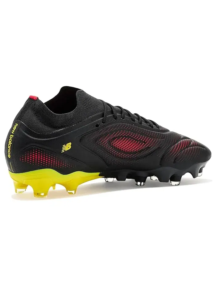 Футбольные бутсы Tekela Team Low FG V5 New Balance — изображение 3 из 4, черный/желтый