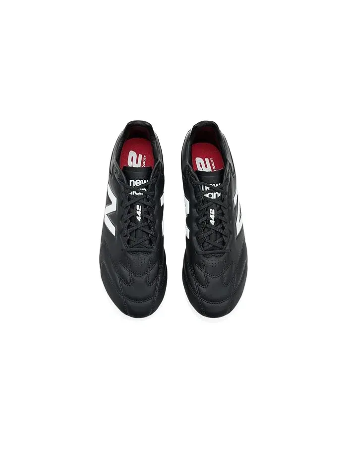 Бутсы футбольные 442 Pro FG V3 New Balance — изображение 2 из 4, черный/белый