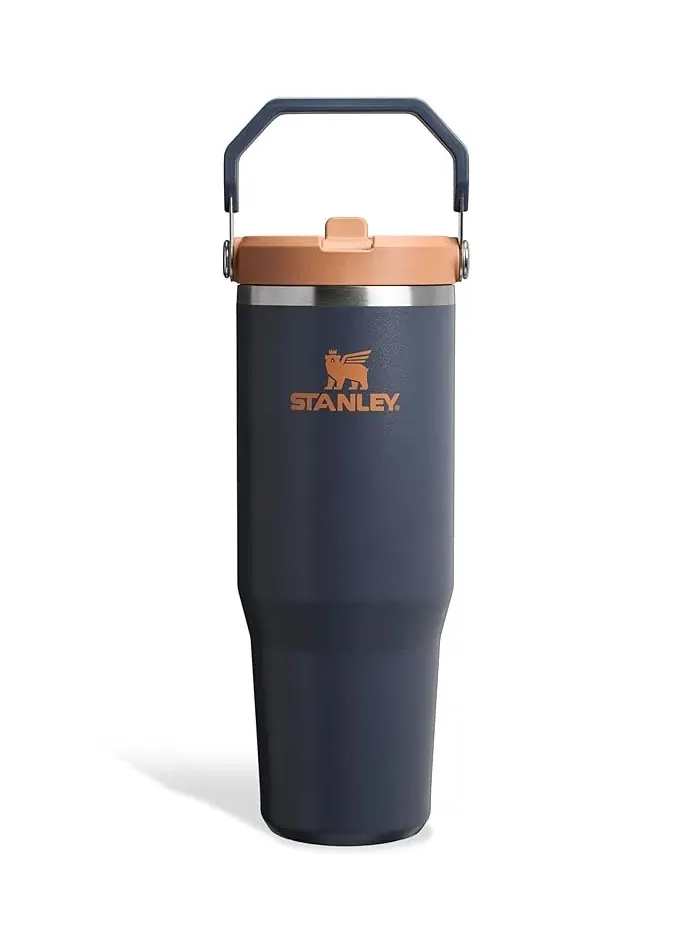 Термокружка с трубочкой IceFlow 2.0 Flip Straw Tumbler Stanley — серый