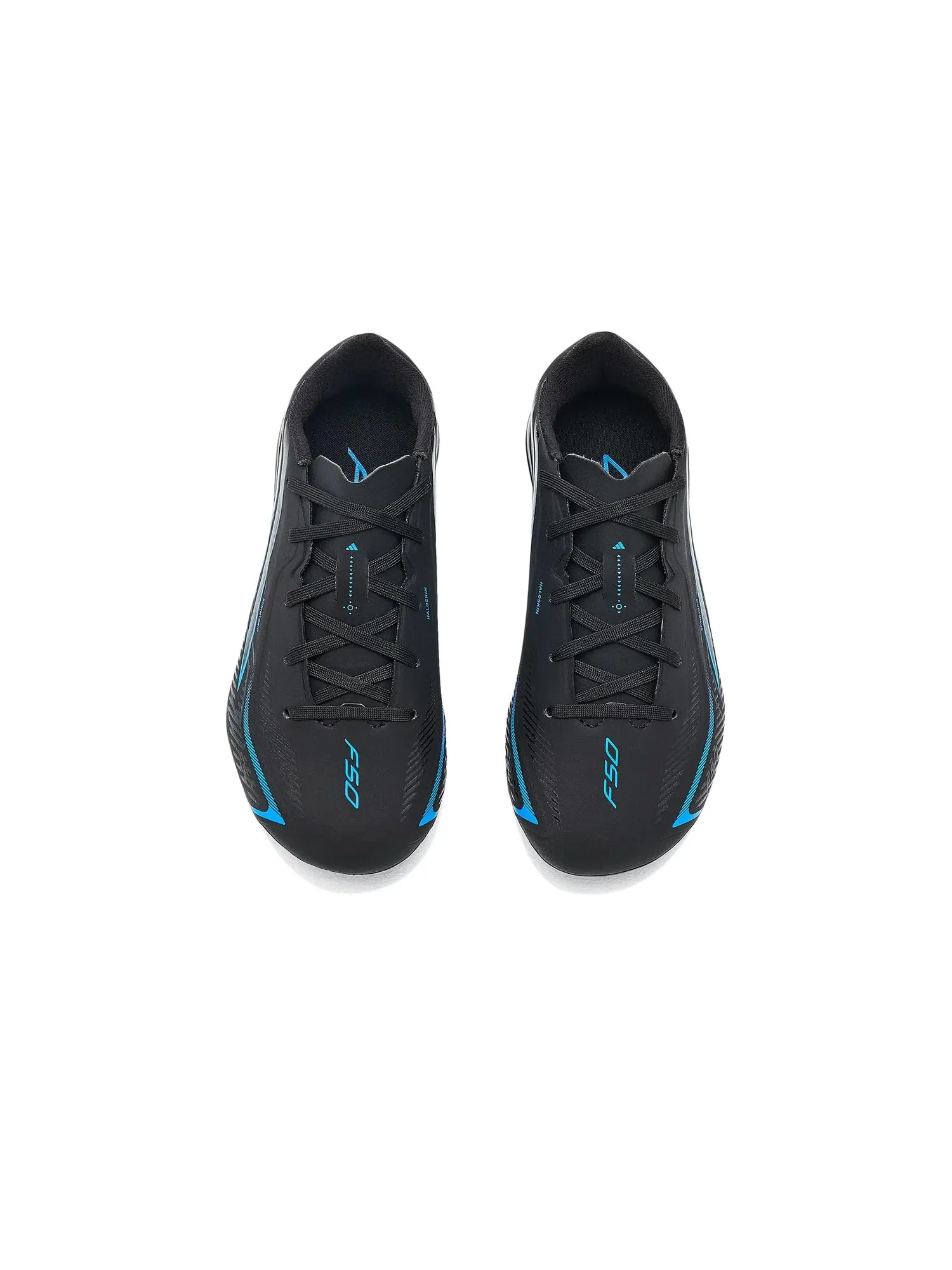 Бутсы F50 Hyperfast League Firm Ground (для маленьких и больших детей) Adidas Kids — изображение 2 из 4, черный/черный/синий