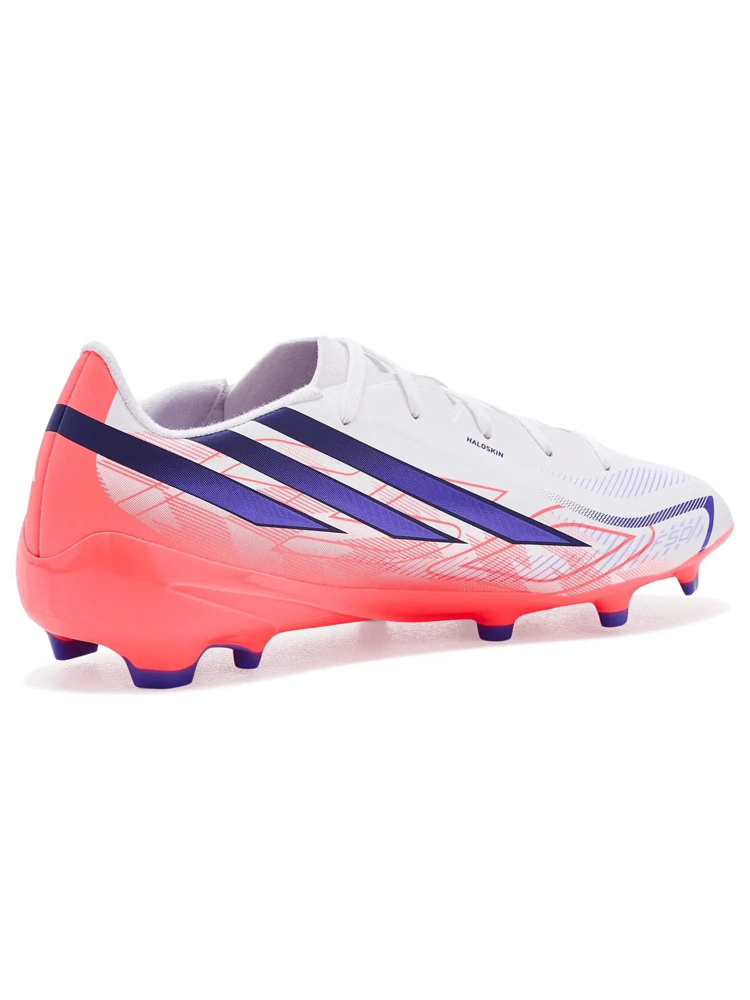 Бутсы F50 Hyperfast League Firm Ground (для маленьких и больших детей) Adidas Kids — изображение 3 из 4, белый/фиолетовый