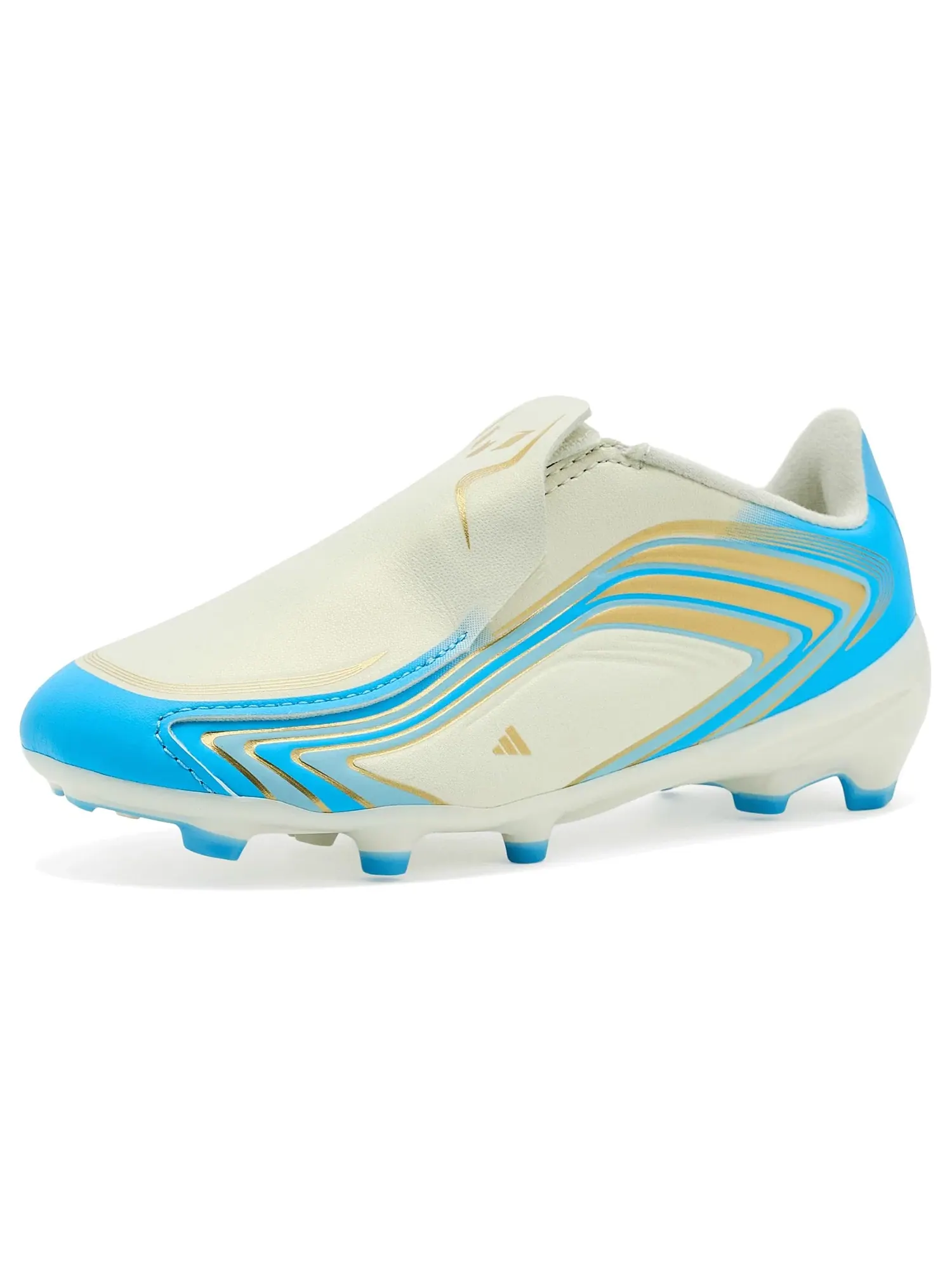 Бутсы F50 Messi League Laceless Firm Ground Football Boo (для маленьких и больших детей) Adidas Kids — изображение 1 из 4