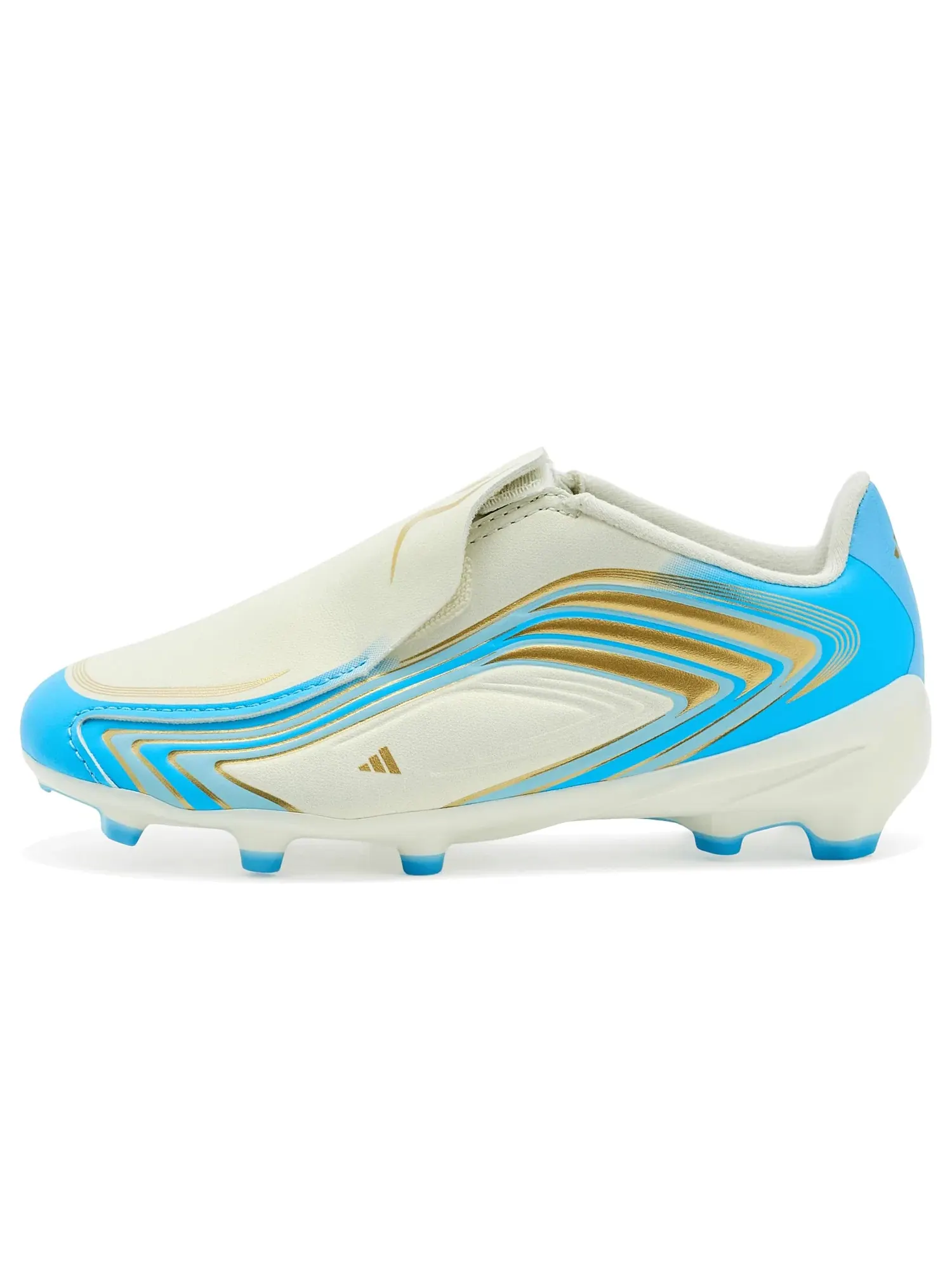 Бутсы F50 Messi League Laceless Firm Ground Football Boo (для маленьких и больших детей) Adidas Kids — изображение 4 из 4