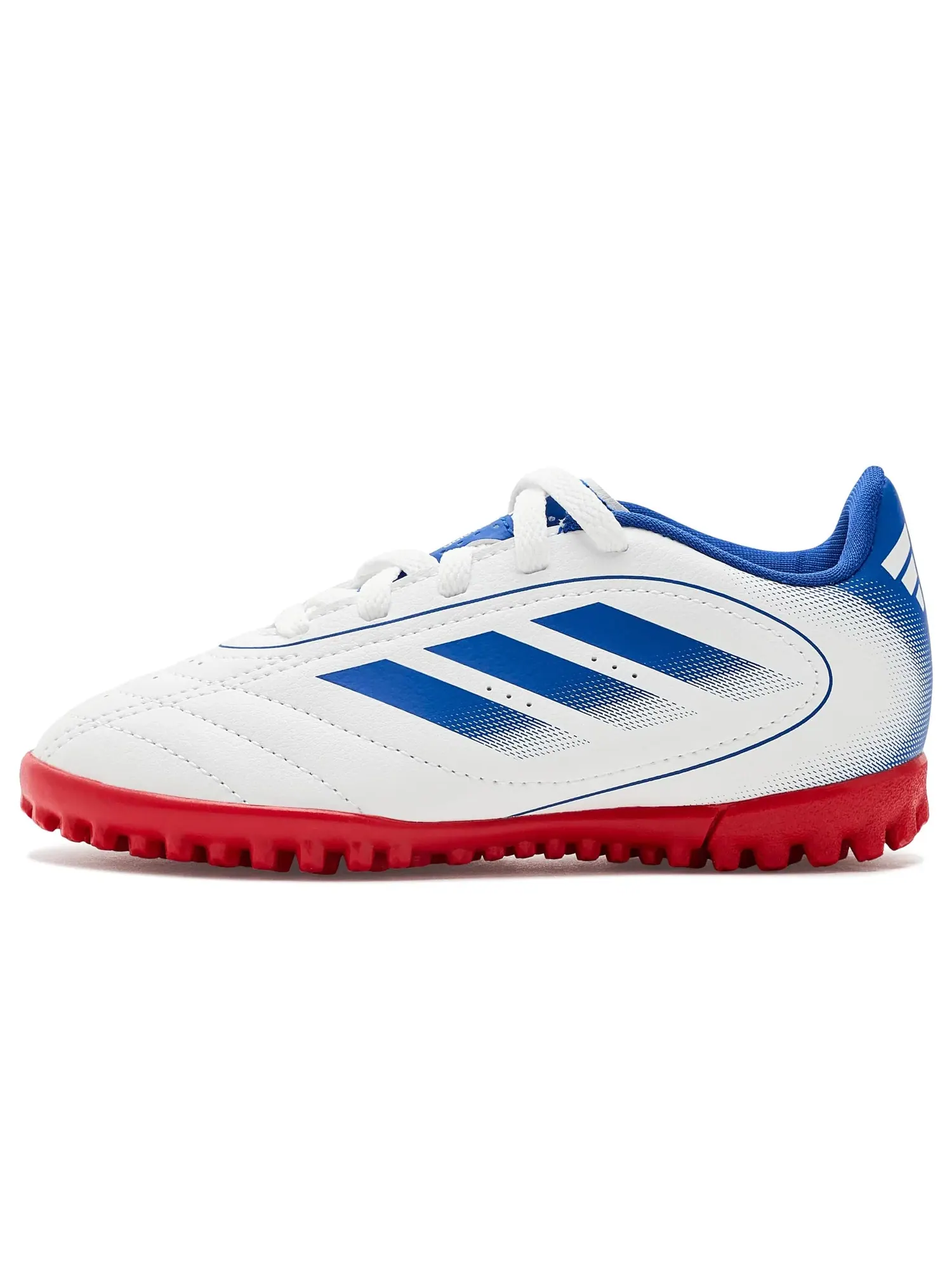 Бутсы Goletto Ix Turf Football (для маленьких и больших детей) Adidas Kids — изображение 4 из 4, белый/синий