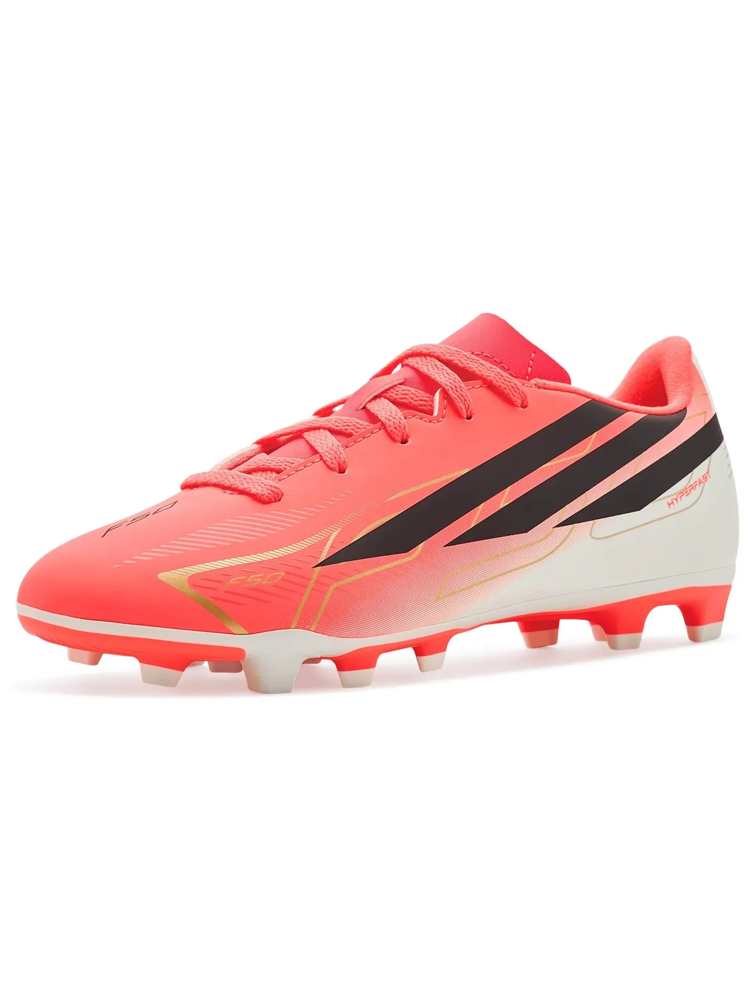 Бутсы F50 Hyperfast Club Firm Ground/Multi Ground Football (для маленьких и больших детей) Adidas Kids — изображение 1 из 4