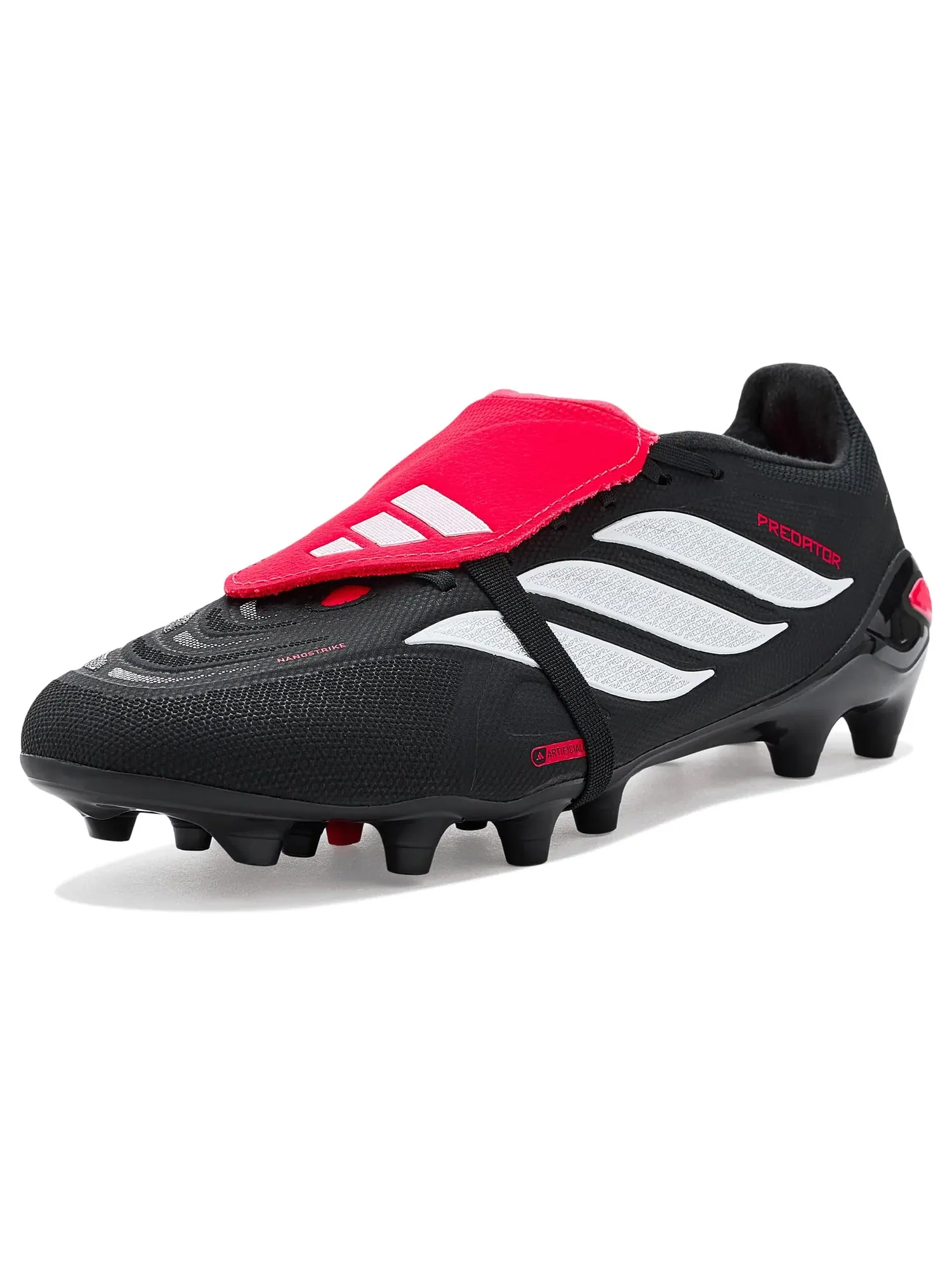 Бутсы Predator League Fold-over Tongue Artificial Ground Soccer Cleats Adidas — изображение 1 из 4, черный/белый/красный
