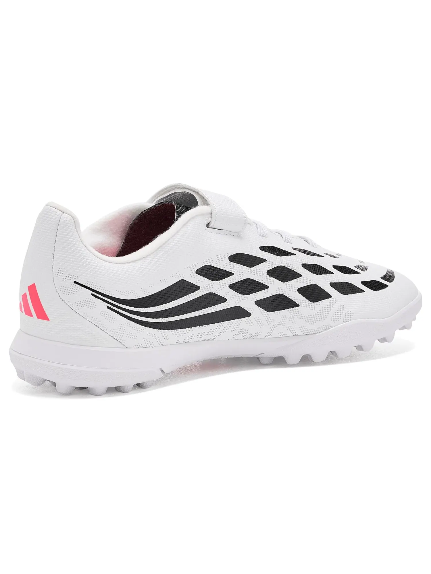 Бутсы Predator Club Hook & Loop Turf (для маленьких и больших детей) Adidas Kids — изображение 3 из 4, белый//черный