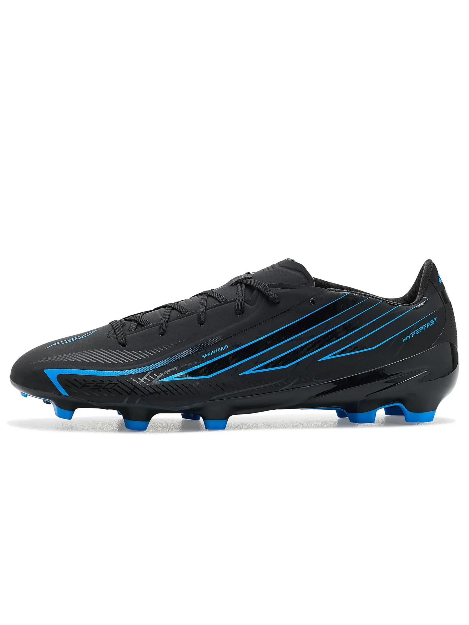 Бутсы F50 Hyperfast League Firm Ground Soccer Cleats Adidas — изображение 4 из 4, черный/черный/синий