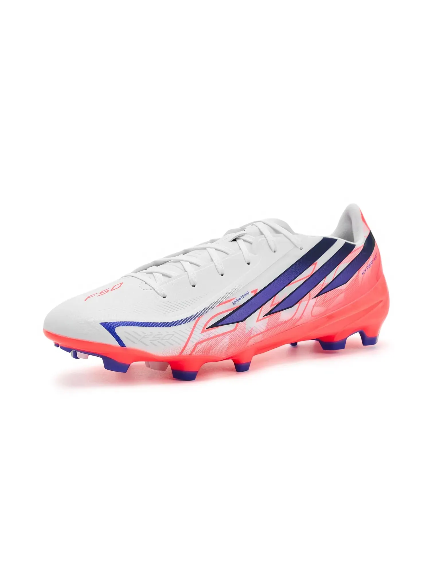 Бутсы F50 Hyperfast League Firm Ground Soccer Cleats Adidas — изображение 1 из 4, белый/фиолетовый