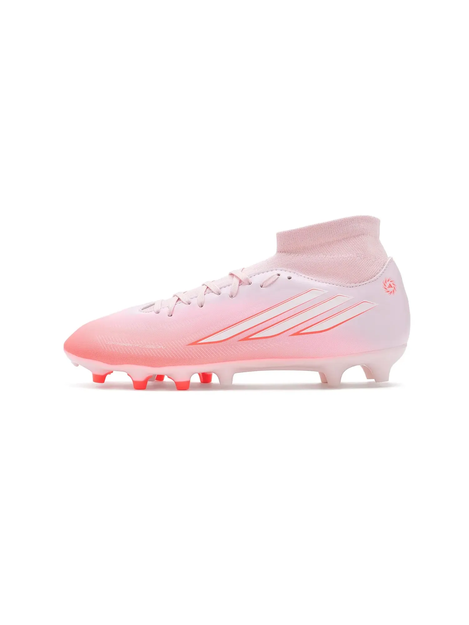 Бутсы F50 Sparkfusion Club Mid Top Firm Ground/Artificial Ground Soccer Cleats Adidas — изображение 4 из 4, белый/розовый